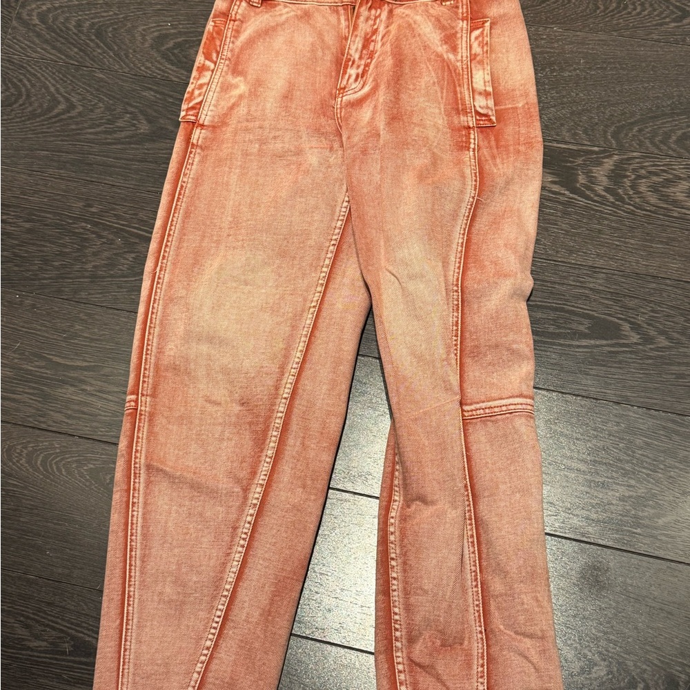 We The Free Women's Coral/orange Straight Leg Jeans